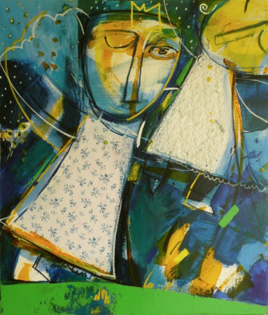 "I Saw The Angel2", Oil On Canvas, 80x60 cm